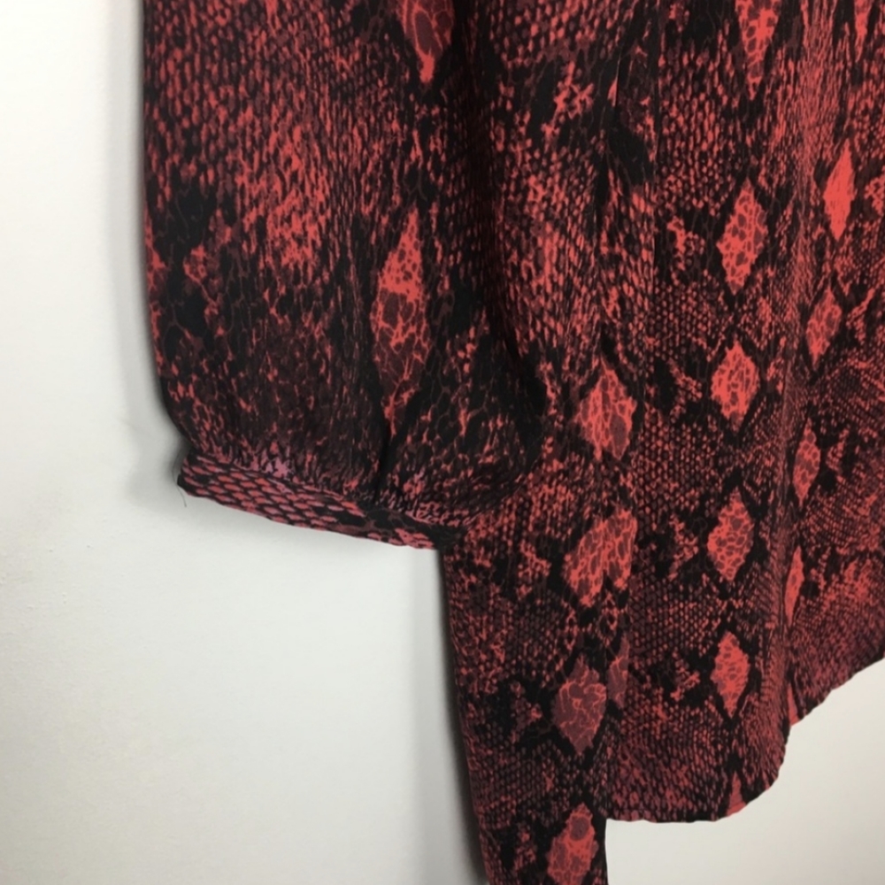 Python Snake Print Shift Mini Dress - Picture 4 of 7